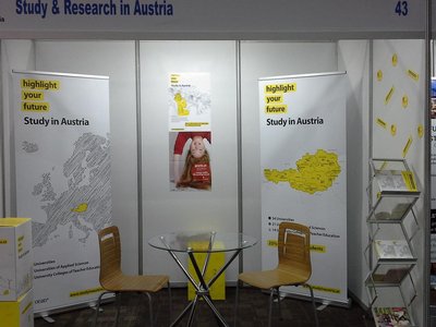 Study in Austria stand at the Science Forum South Africa