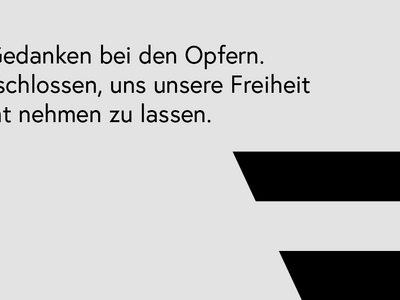 In Gedenken an die Opfer des Anschlags in der Wiener Innenstadt am 2. November 2020.