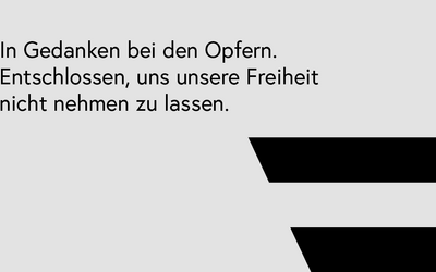 In Gedenken an die Opfer des Anschlags in der Wiener Innenstadt am 2. November 2020.