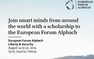 Flyer des European Forum Alpbach
