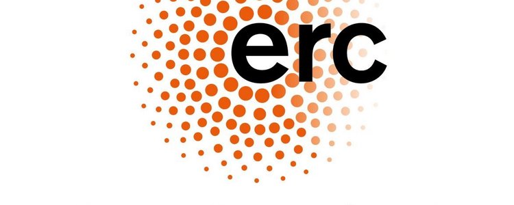 Das Logo des European Research Council (ERC) besteht aus vielen bunten Punkten, die zusammen ein rundes Muster ergeben