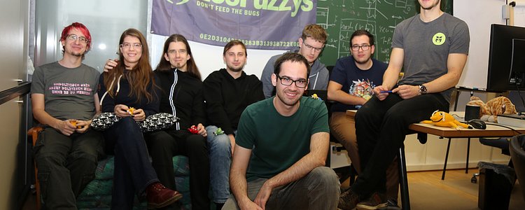Eight students of FuzzyLab at TU Graz