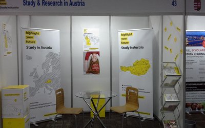 Study in Austria stand at the Science Forum South Africa
