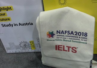 Der österreichische Messestand bei der NAFSA 2018.