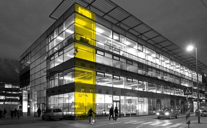 The Management Center Innsbruck in the building on Universitätsstraße.